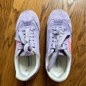 Steve Madden Kids' Girls Sneakers – Purple Suede – Size 2 (US) / 33 (EU)